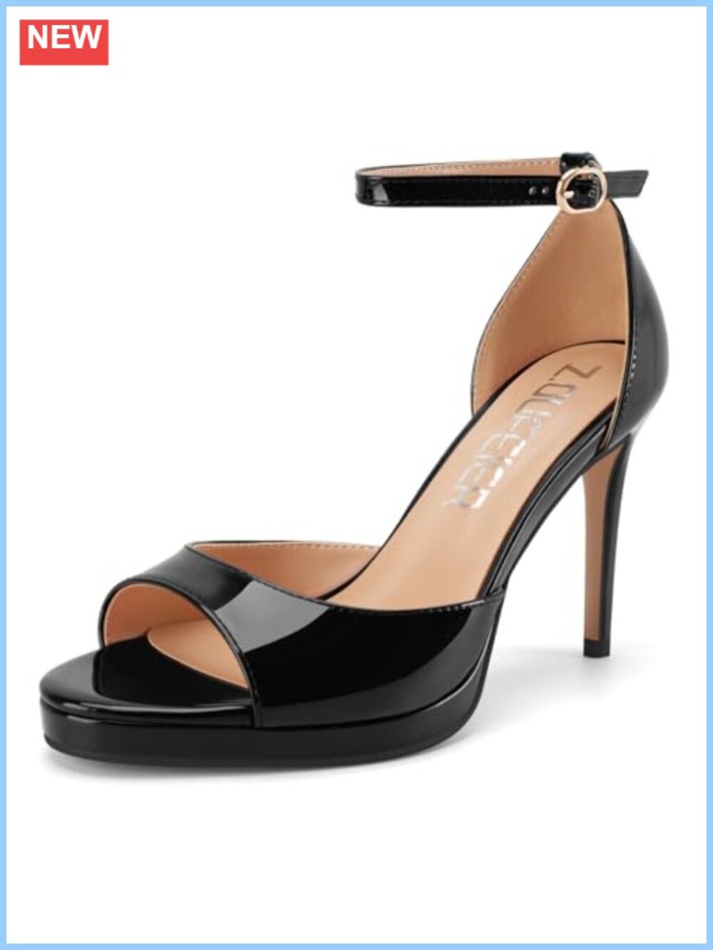 Stiletto Heel Platform Sandals Open Toe Ankle Strap Heels
